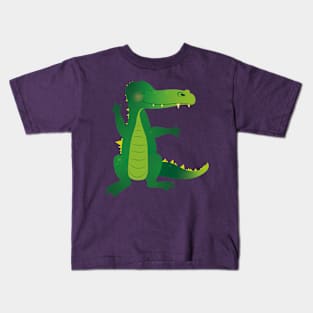 Animal Alphabet E - Elligator Kids T-Shirt